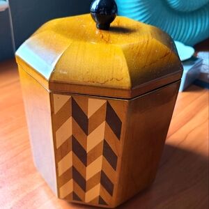 Vintage Goebel wood look plastic ice bucket